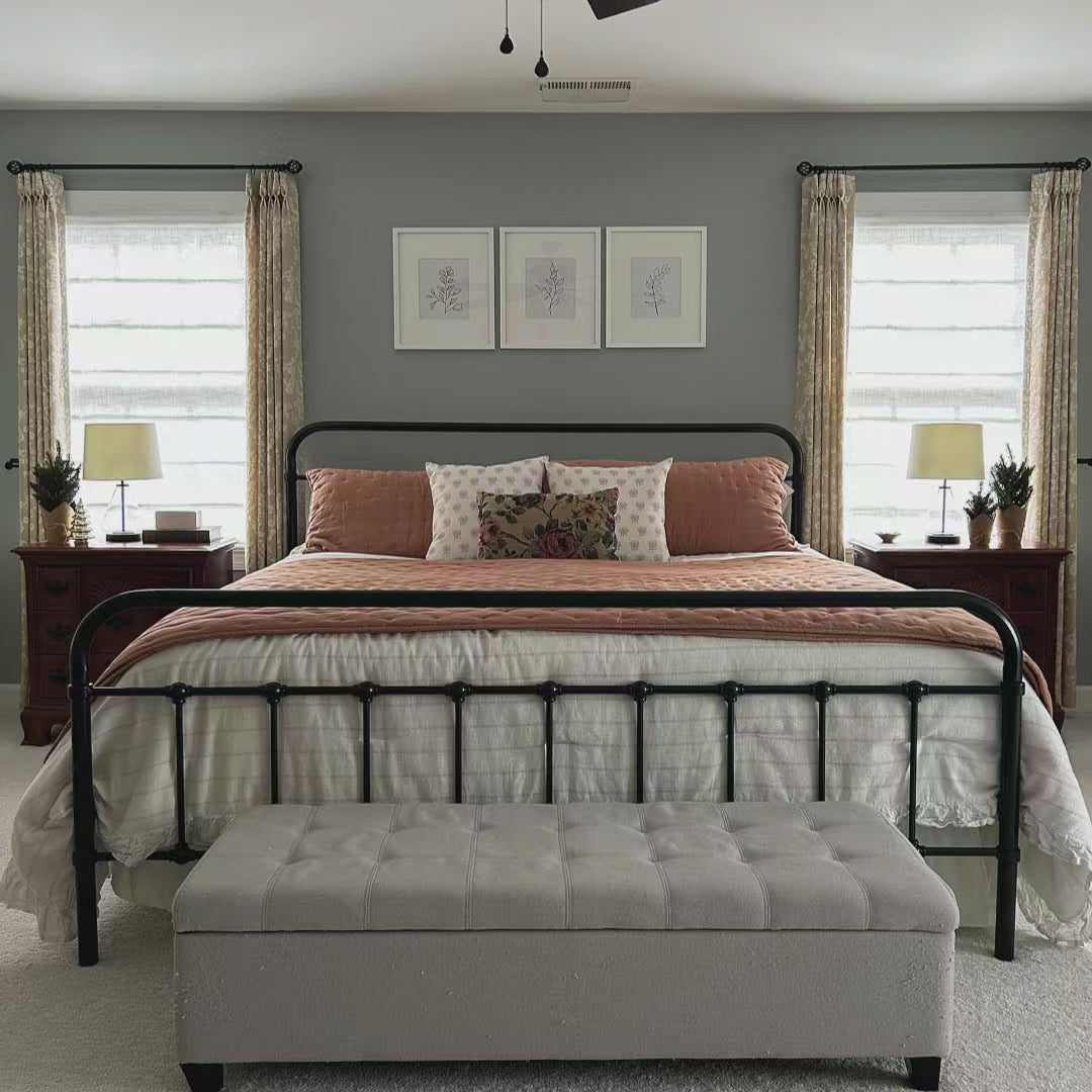 Marisol Linen Roman Shades: Video_K1011 showcases smooth lifting operation, neat tailored folds, natural linen texture, and elegant light filtering effect in a modern home interior