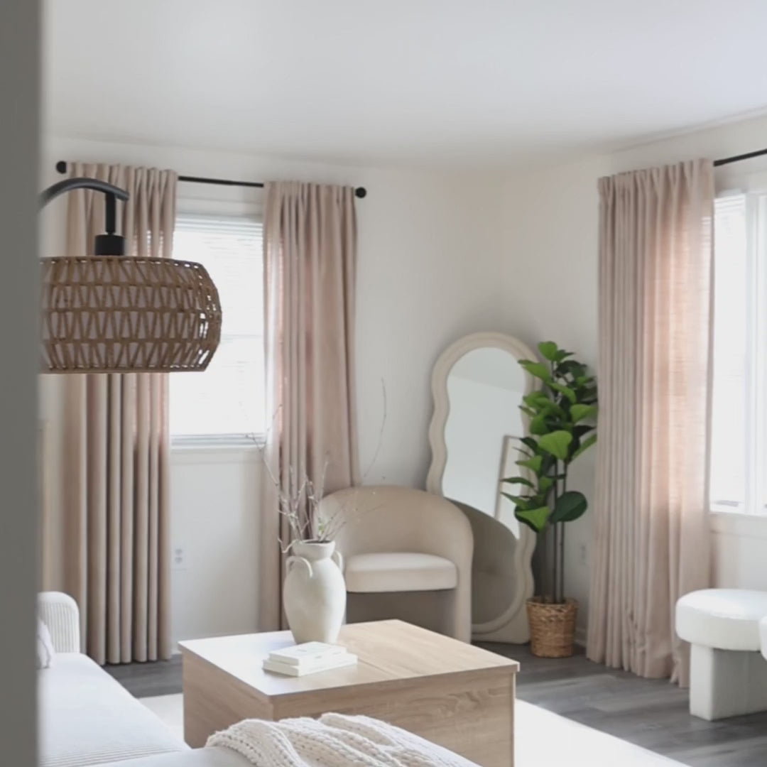 Fiora Cotton Curtains Elegant Custom Drapes