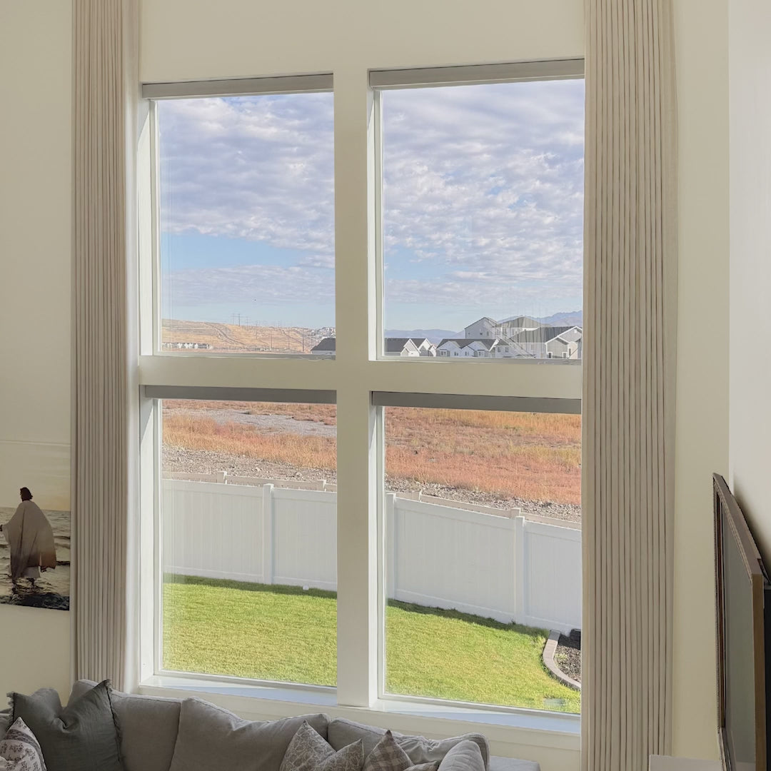 Celina Floor-to-Ceiling Extra-Long Linen Drapes – Designed for Spacious, Sophisticated Interiors