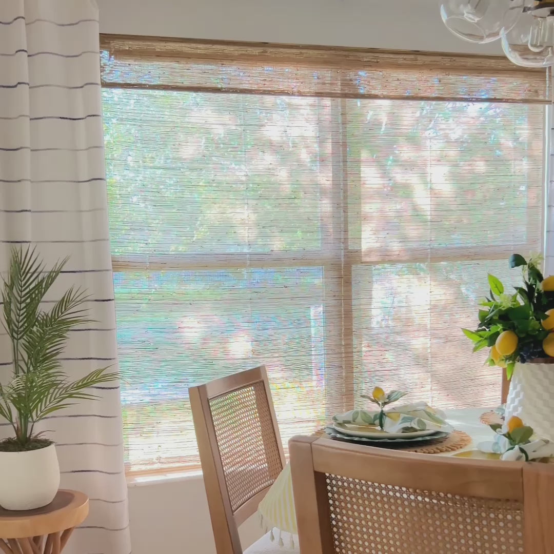 Seris Smart Motorized Jute Bamboo Woven Shades