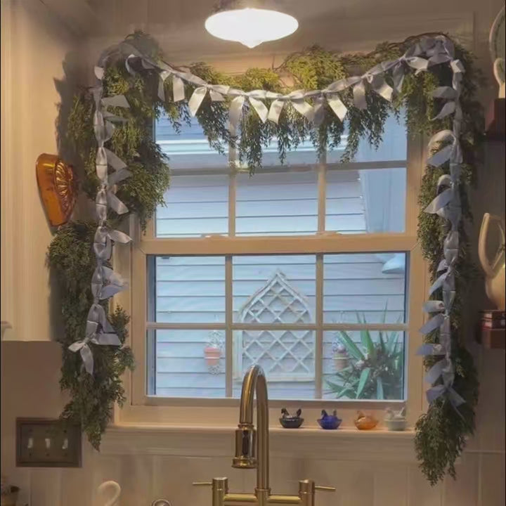 Freshine Elara Linen Cafe Curtains for Kitchen & Bathroom
