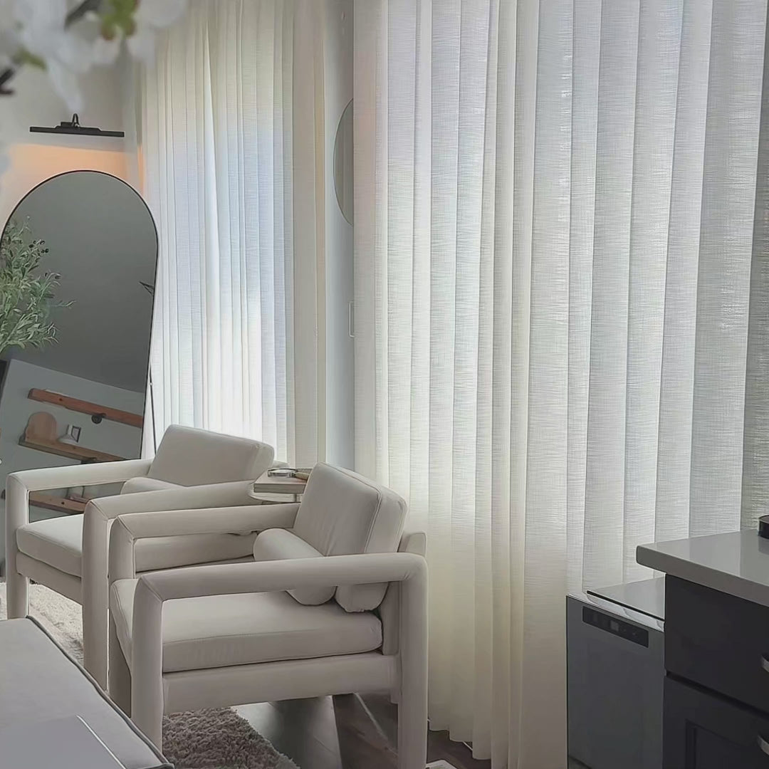 Elowen VID-0926-2 heavyweight polyester drapery showcasing curtain drape and overall look