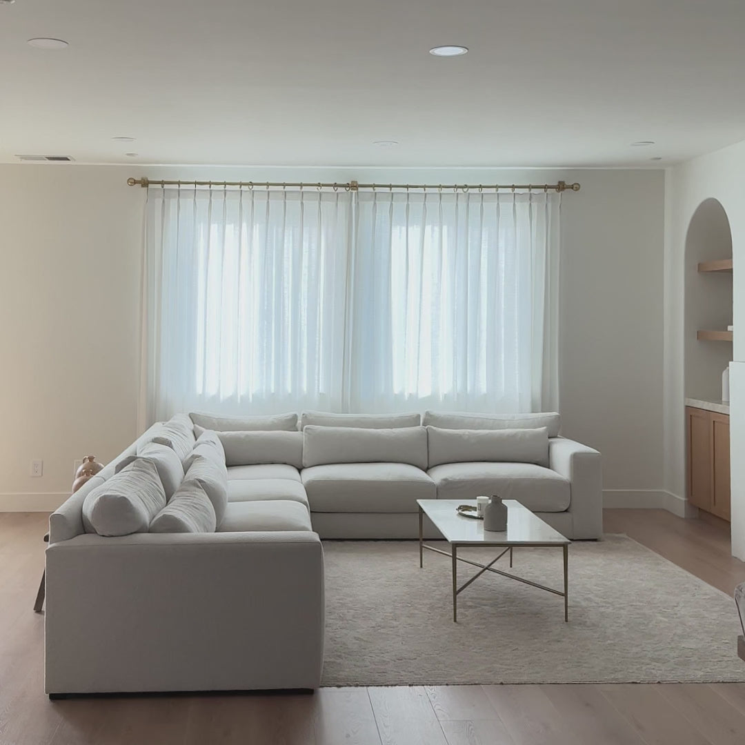 Celina 8823-0 extra wide linen curtains video
